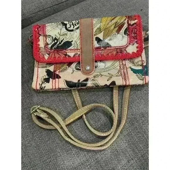 SAKROOTS Nature Peace small bag Birds boho Retired - Picture 1 of 6